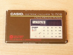 Casio SL-750 Film Card - Credit Card Calculator - Boxed