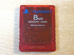 Sony Playstation 2 8MB Memory Card - Red