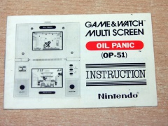 Oil Panic Game & Watch Manual