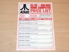 400 / 800 Home Computer Price List