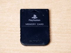 Playstation 1 Memory Card - Black