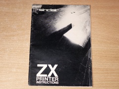 Sinclair ZX Printer Instructions