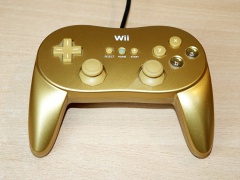 Wii Classic Pro Controller - Gold