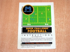 Super Challenge Football Manual