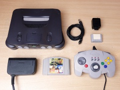 N64 Console + Two Controllers