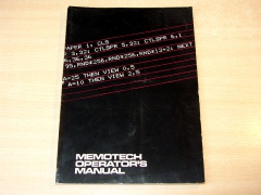 Memotech Operators Manual