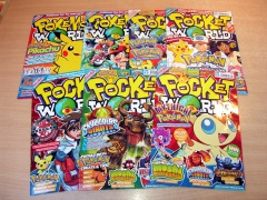 7x Pocket Pokemon World Magazines