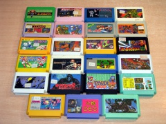 ** Collection Of 23 Famicom Carts