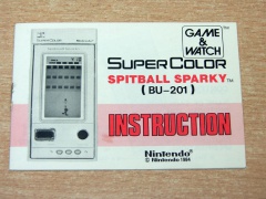 Spitball Sparky Game & Watch Manual