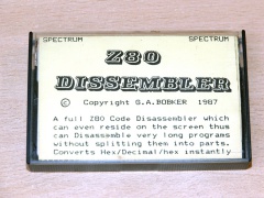 Z80 Dissembler by G.A. Bobker