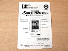 Entex Space Invader Manual