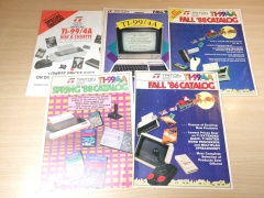 Collection of 5 TI99/4A Catalogues by Triton