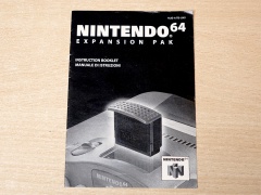 Nintendo 64 Expansion Pak Manual