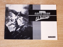 Ax Battler : A Legend Of Golden Axe Manual 