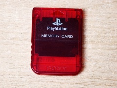 Official Playstation Memory Card - Red